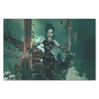 The Dark Fairy In The Night Tissue Paper by stylishdesign1 at Zazzle