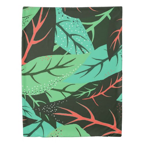 The Dark Jungle  Mystery Eclectic Forest  Maxima Duvet Cover