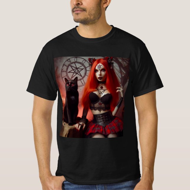 The Dark Lady and Her Shadowmate T-Shirt (Front)