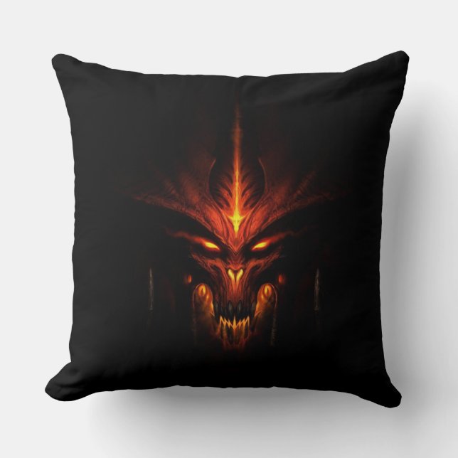 The Dark Lord Throw Pillow (Front)