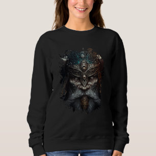 The dark mystical viking with armor  1 sweatshirt