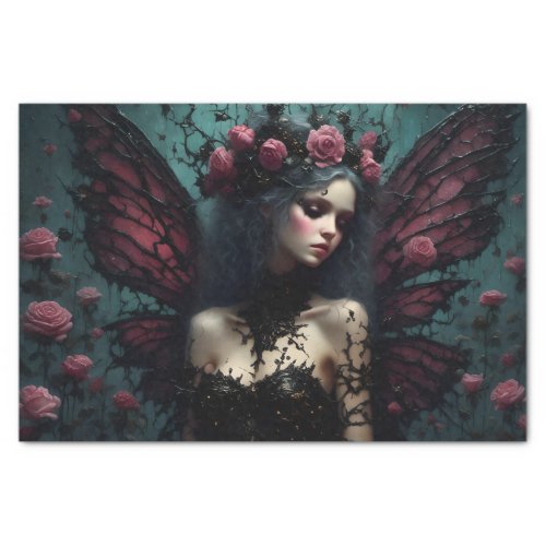 The Dark Rose Fairy Decoupage Tissue Paper