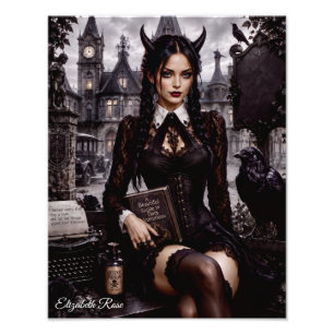 The Dark Rose Photo Print
