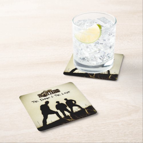 The Dark  The Light _ Beer Mats Square Paper Coaster