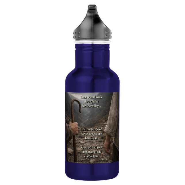 The darkest valley stainless steel water bottle (Right)