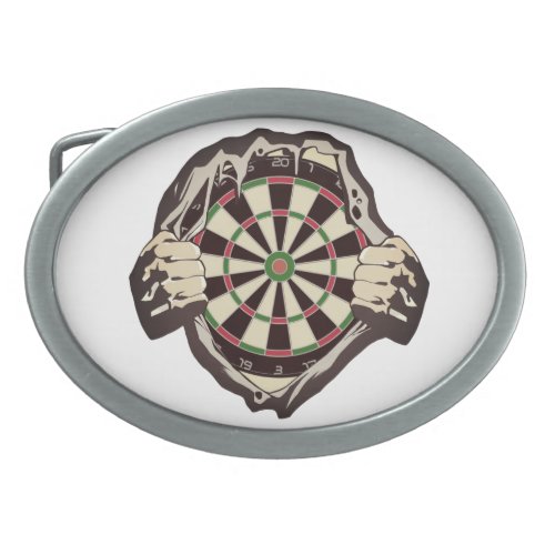 The dartboard on your chest placemat belt buckle