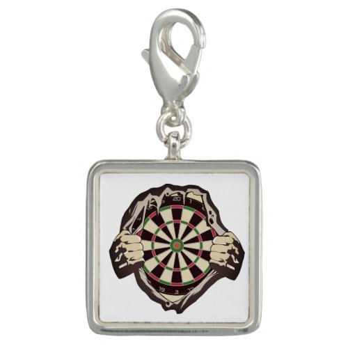 The dartboard on your chest placemat charm
