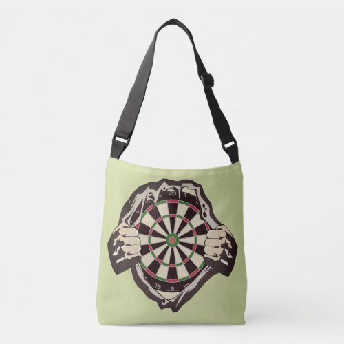 The dartboard on your chest placemat crossbody bag