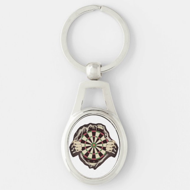 The dartboard on your chest! placemat keychain (Front)