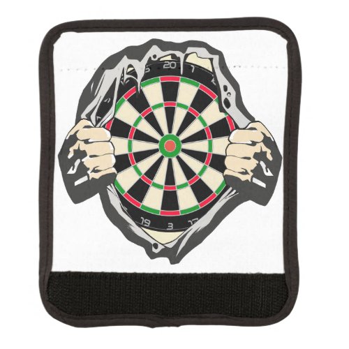 The dartboard on your chest placemat luggage handle wrap
