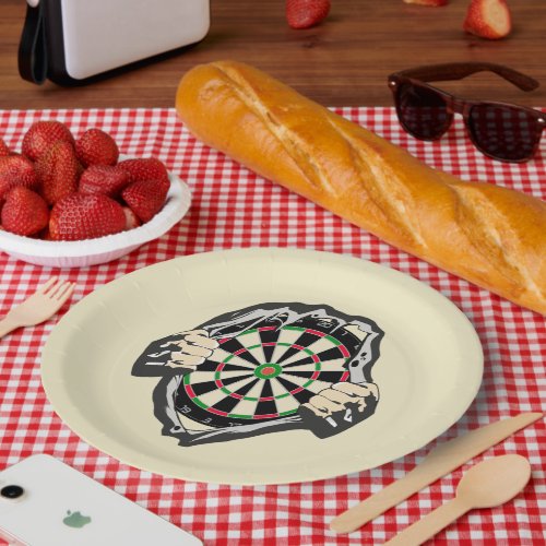 The dartboard on your chest placemat paper plates