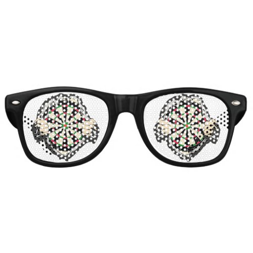 The dartboard on your chest placemat retro sunglasses