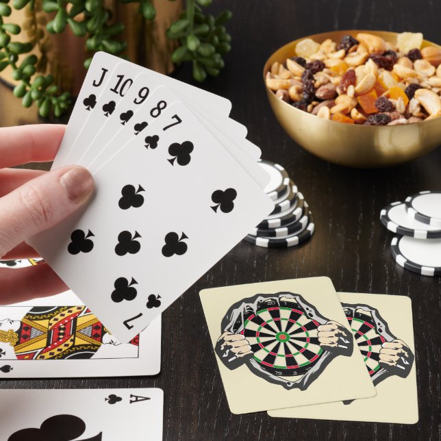 The dartboard on your chest! poker cards (In Situ)