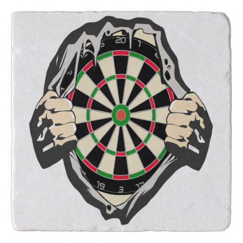 The dartboard on your chest trivet