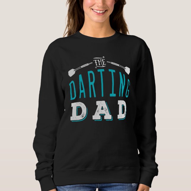 The Darting Dad For Dart Player Mens Sweatshirt (Front)