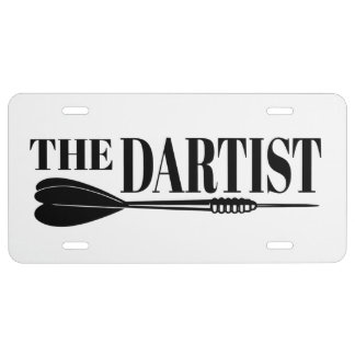 The Dartist Dart Artist Of The Dartboard License Plate