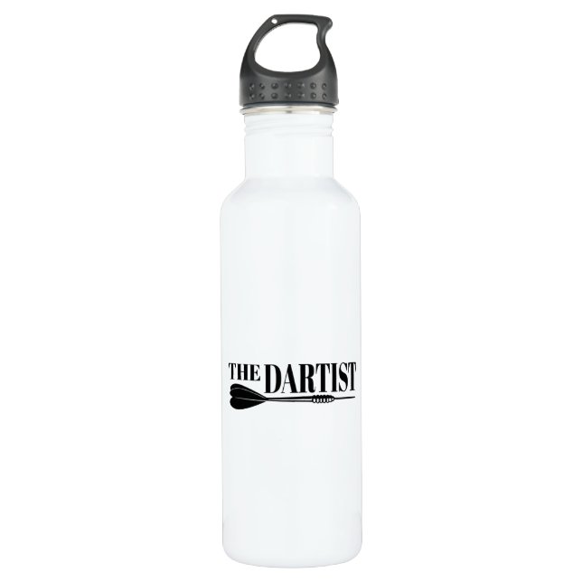 The Dartist Dart Artist Stainless Steel Water Bottle (Front)