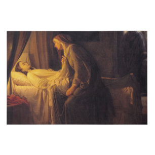The Daughter of Jairus by Carl Bloch Faux Canvas Print