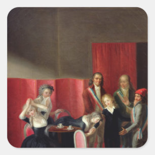 The Dauphin Taken from his Family, 3rd July 1793 Square Sticker