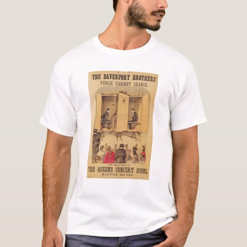 The Davenport brothers poster for Seance 1865 T_Shirt