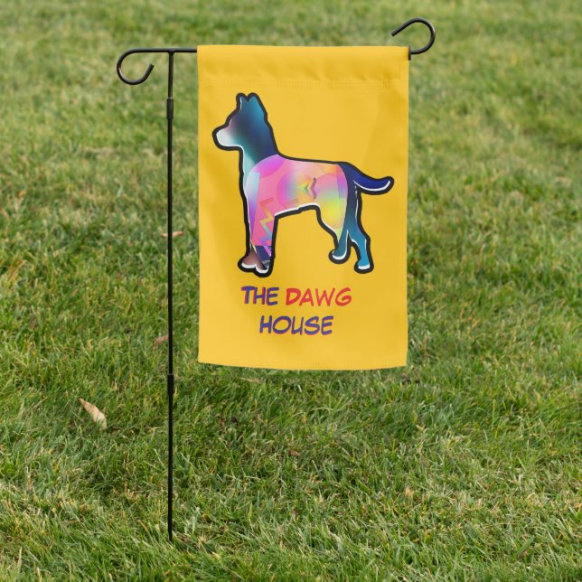 The Dawg House  Garden Flag (In SItu)