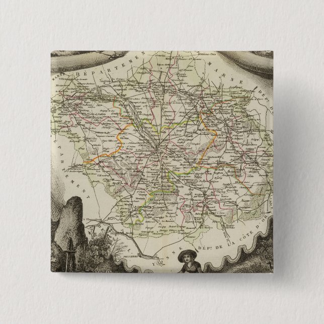 The dawn pinback button (Front)