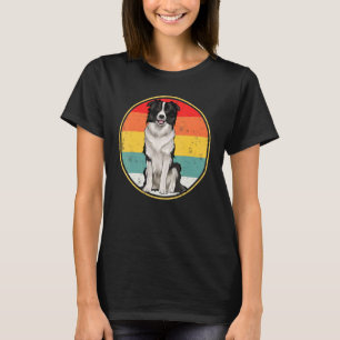 The Dawn Vintage Retro Border Collie T-Shirt