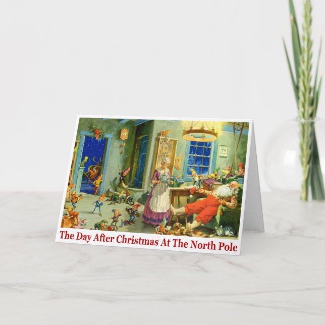 The Day After Christmas at The North Pole Holiday Card (Front)