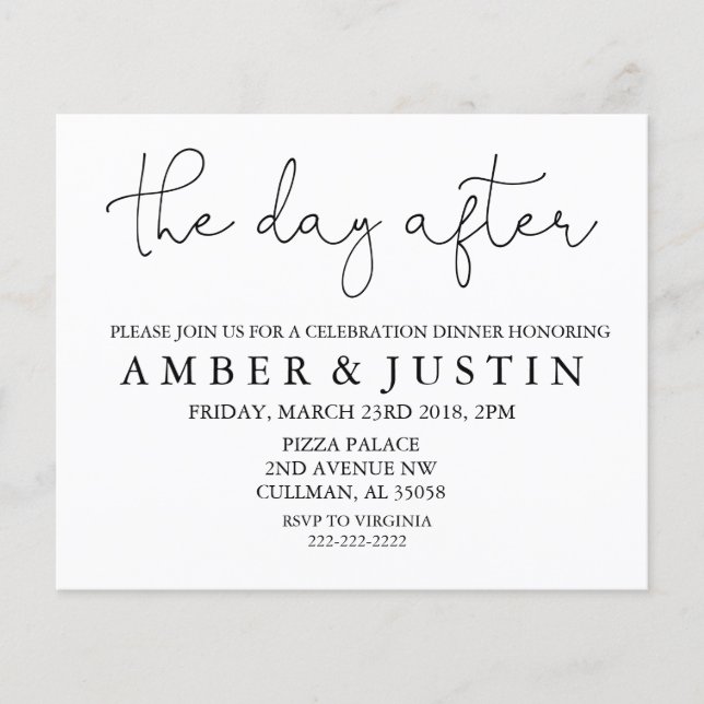 The Day After | Invitation (Front)