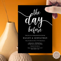 The day before, Wedding Rehearsal Lunch or Brunch