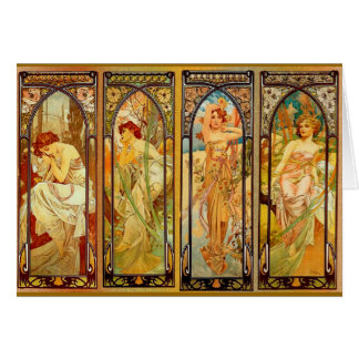 The Day - by Alphonse Mucha Cards