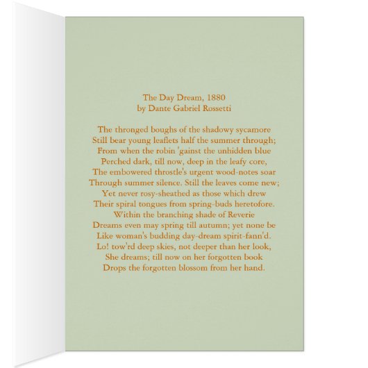 The Day Dream by Dante Gabriel Rossetti (Inside (Right))