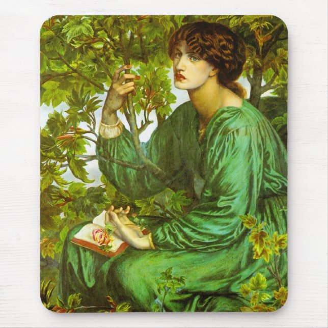 The Day Dream by Dante Gabriel Rossetti Mouse Pad (Front)