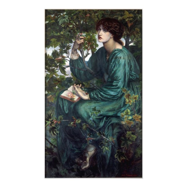 The Day Dream by Dante Gabriel Rossetti Photo Print (Front)