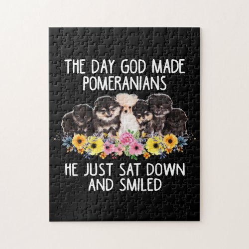 The day god made pomeranians jigsaw puzzle