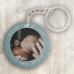 The Day I Met My Daddy Photo First Father&#39;s Day Ke Keychain at Zazzle