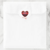The day of San Valentin Heart Sticker (Bag)