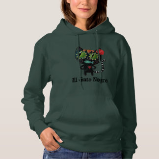 The Day of The Dead Black Cat Hoodie