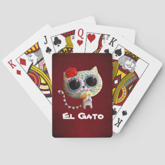 The Day of The Dead Cute Cat Poker Cards