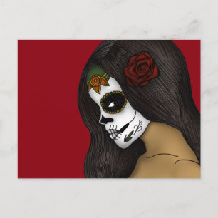 The Day Of The Dead Girl Postcard