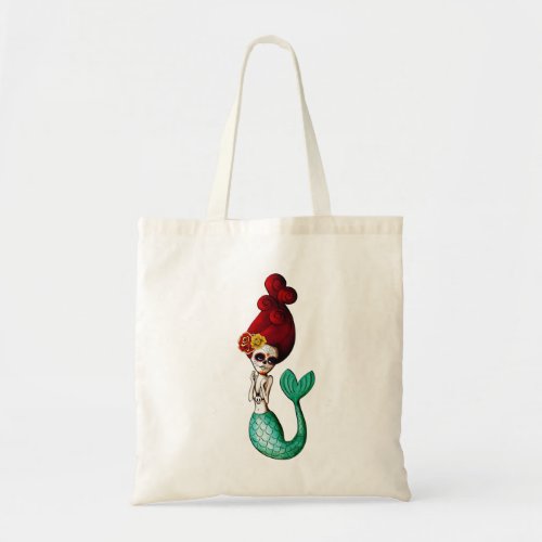 The Day of The Dead Little Miss Mermaid Tote Bag
