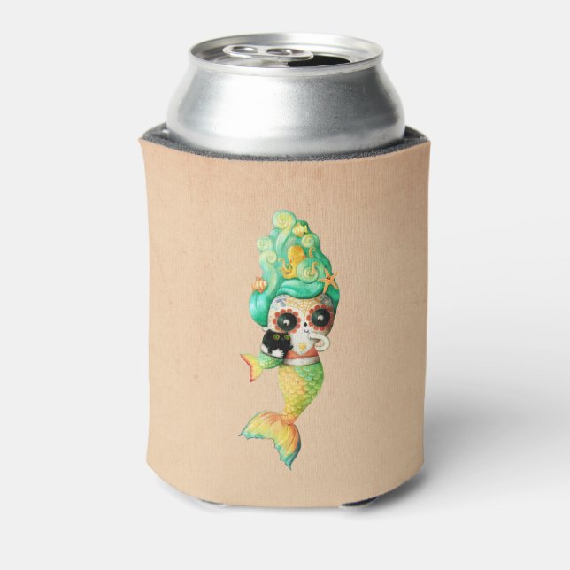 The Day of The Dead Mermaid Girl Can Cooler (Can Back)