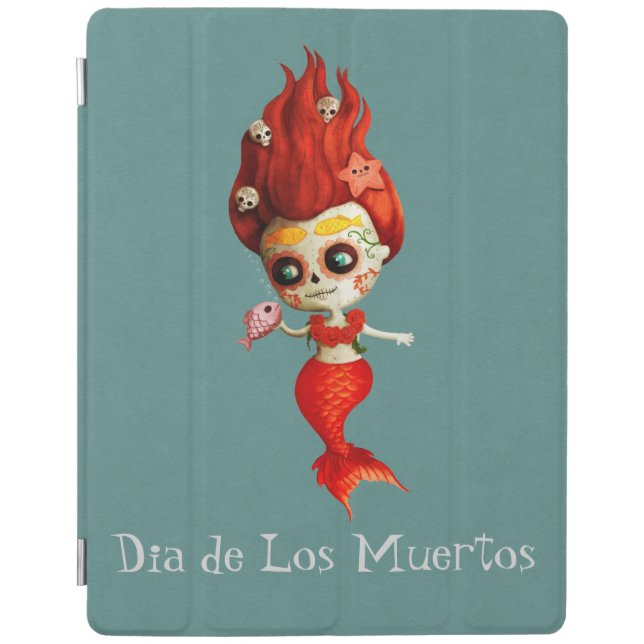The Day of The Dead Mermaid iPad Smart Cover (Front)