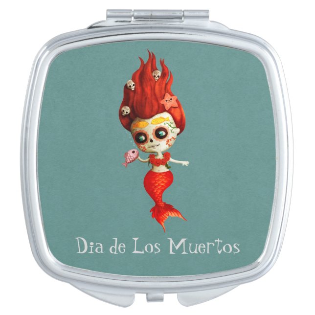 The Day of The Dead Mermaid Vanity Mirror (Front)