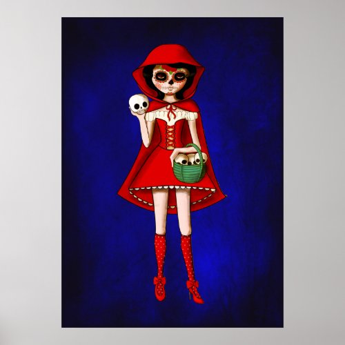 The Day of The Dead Red Riding Hood Poster
