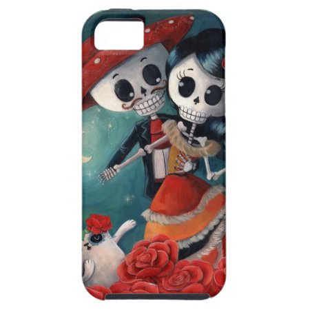 The Day Of The Dead Skeleton Lovers Iphone Se/5/5s Case
