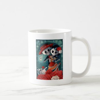 The Day Of The Dead Skeleton Lovers Coffee Mug by colonelle at Zazzle