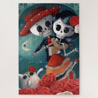 Day of The Dead Lovers Jigsaw Puzzle