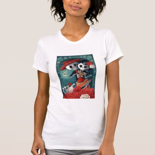 The Day of The Dead Skeleton Lovers T_Shirt