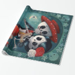 The Day of The Dead Skeleton Lovers Wrapping Paper